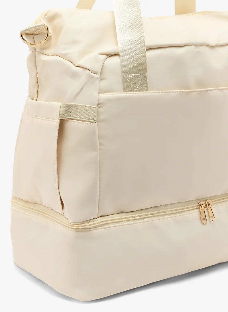 ELLA White Multi-use Travel Duffel Bag for Women | Best Price UAE